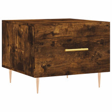 Salontafel 50X50X40 Cm Bewerkt Hout Kleurig 1 Gerookt eiken