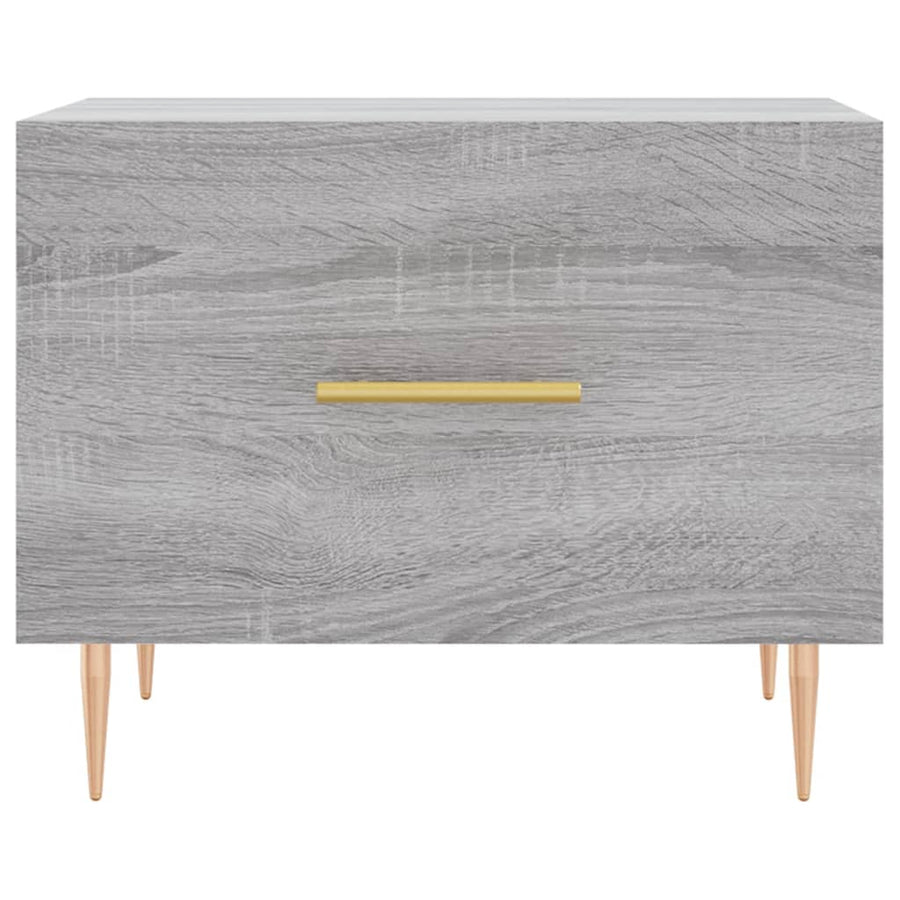 Salontafel 50X50X40 Cm Bewerkt Hout Eiken 1 Grijs sonoma