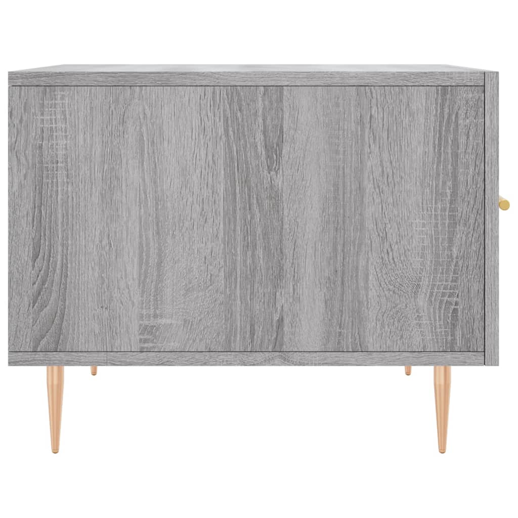 Salontafel 50X50X40 Cm Bewerkt Hout Eiken 1 Grijs sonoma
