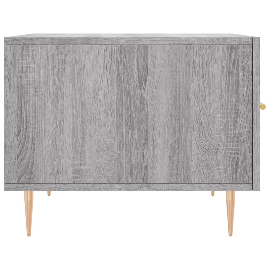 Salontafel 50X50X40 Cm Bewerkt Hout Eiken 1 Grijs sonoma