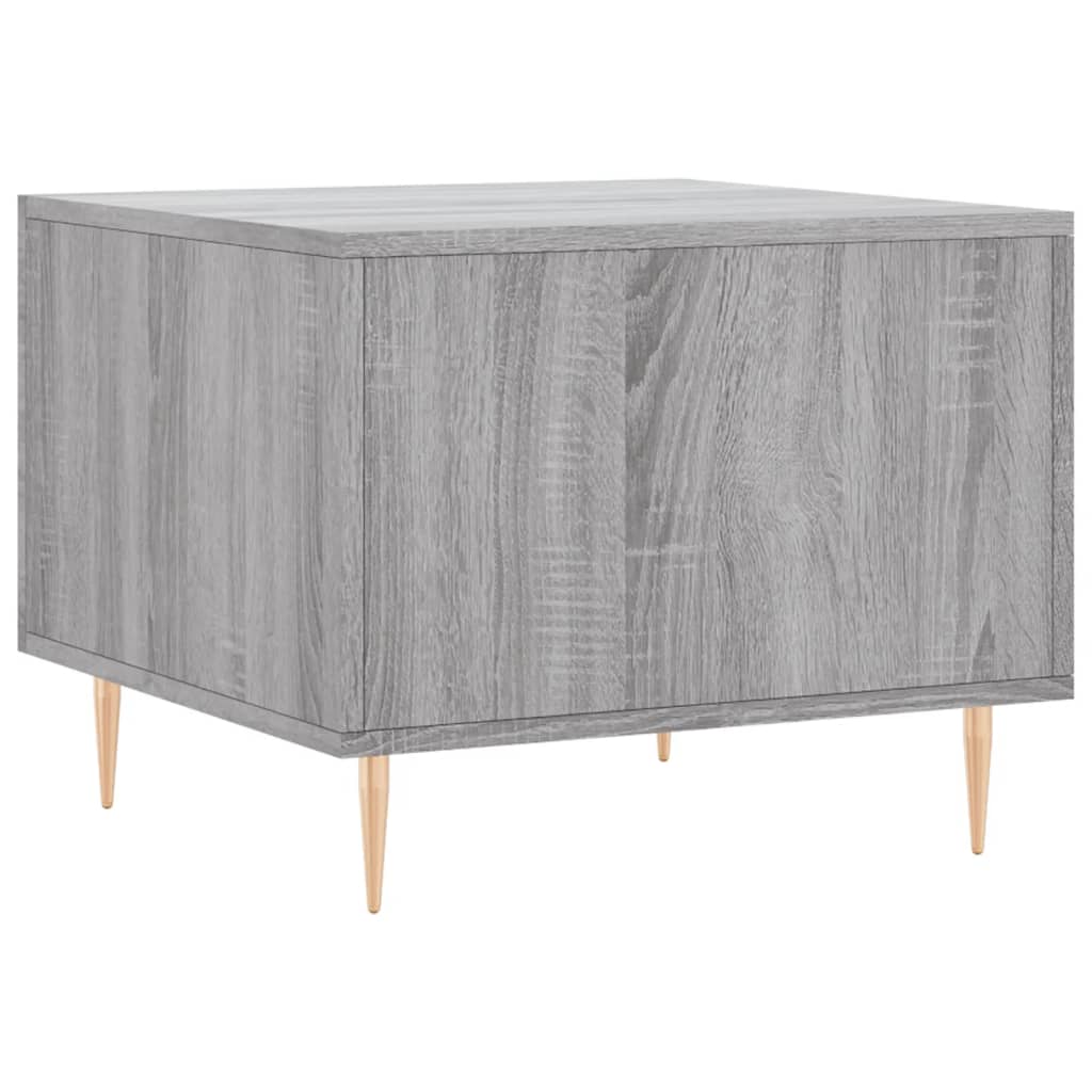 Salontafel 50X50X40 Cm Bewerkt Hout Eiken 1 Grijs sonoma