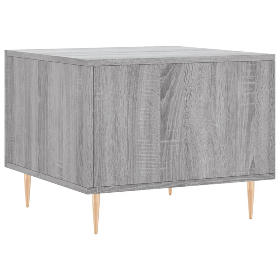 Salontafel 50X50X40 Cm Bewerkt Hout Eiken 1 Grijs sonoma