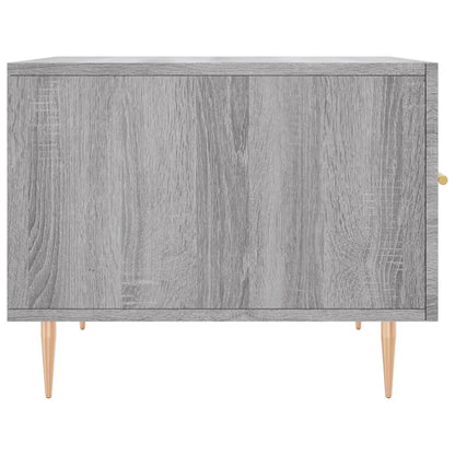 Salontafels 50X50X40 Cm Bewerkt Hout Eiken 2 Grijs sonoma