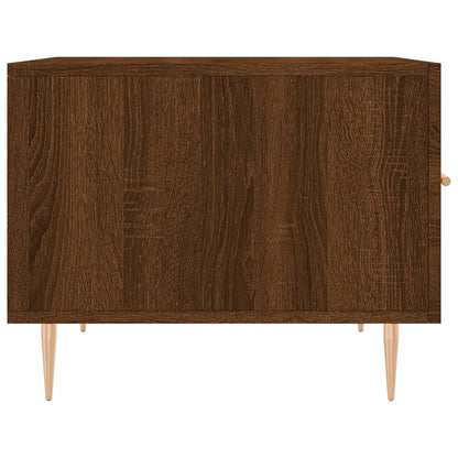 Salontafels 50X50X40 Cm Bewerkt Hout 2 bruin eikenkleur