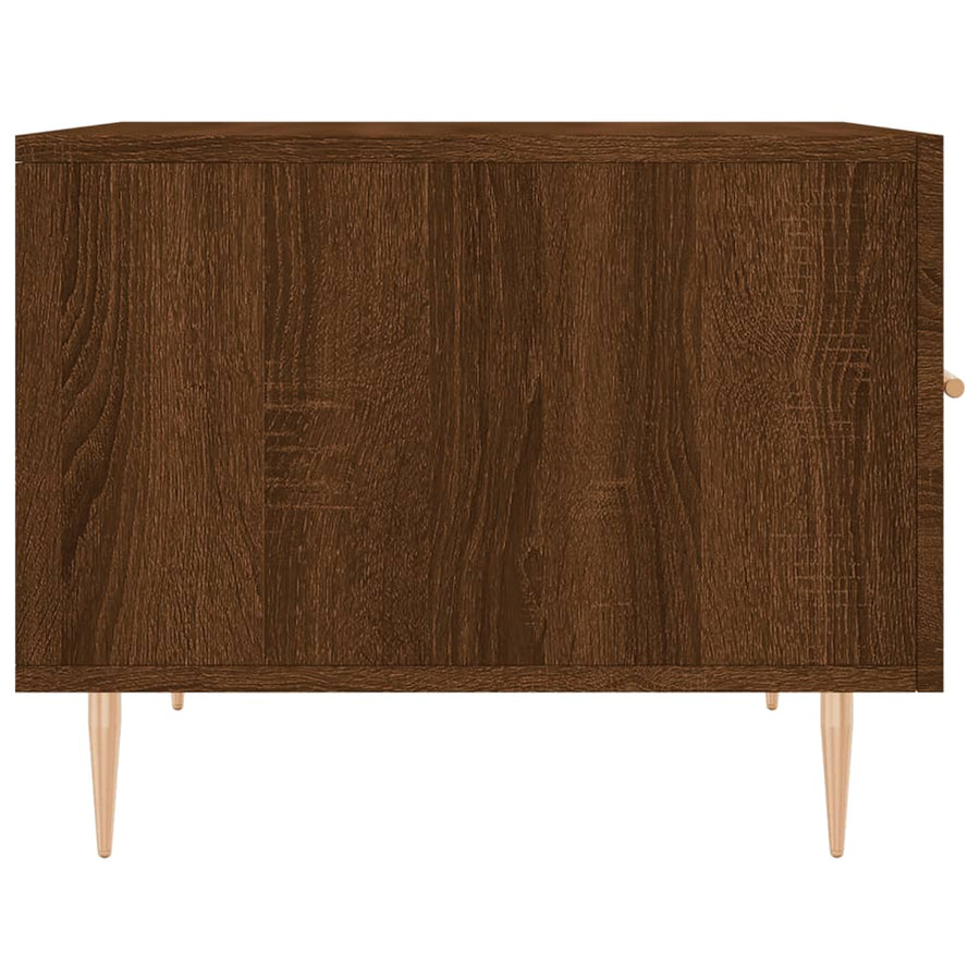 Salontafels 50X50X40 Cm Bewerkt Hout 2 bruin eikenkleur
