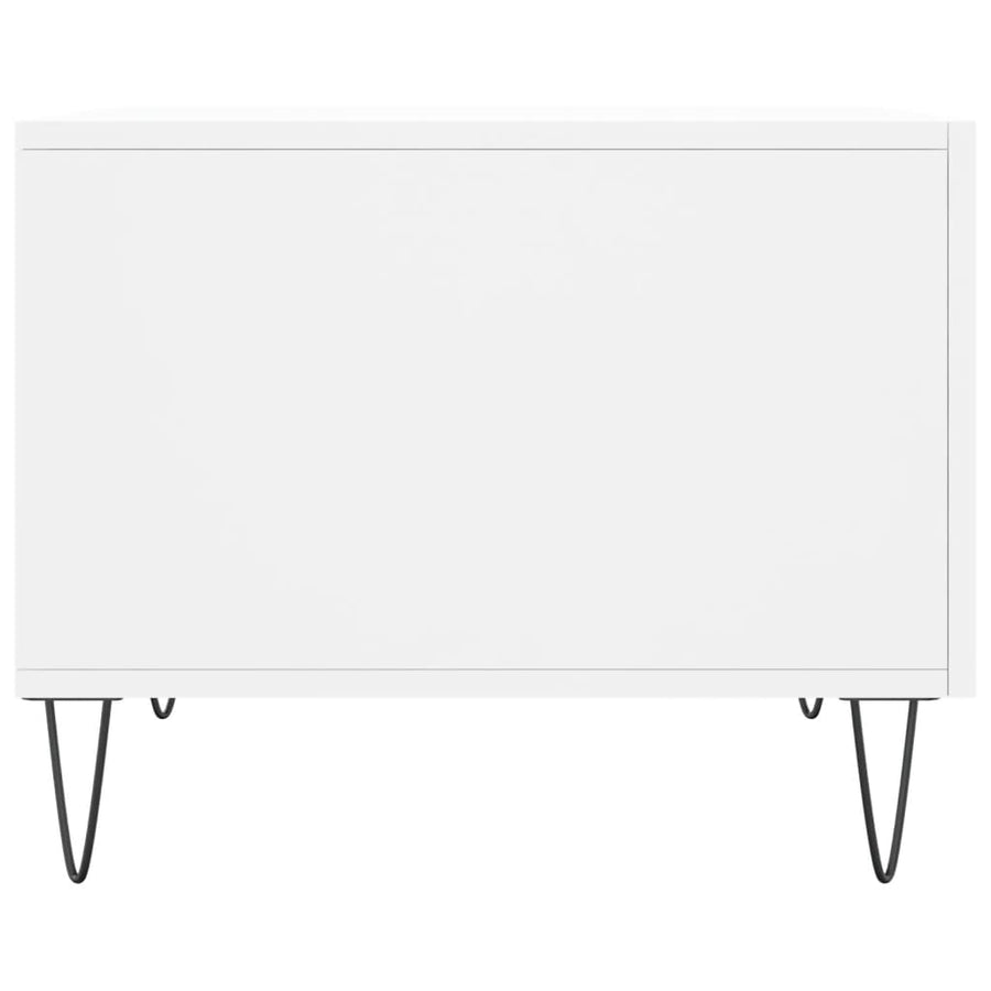 Salontafel 50X50X40 Cm Bewerkt Hout 1 Wit