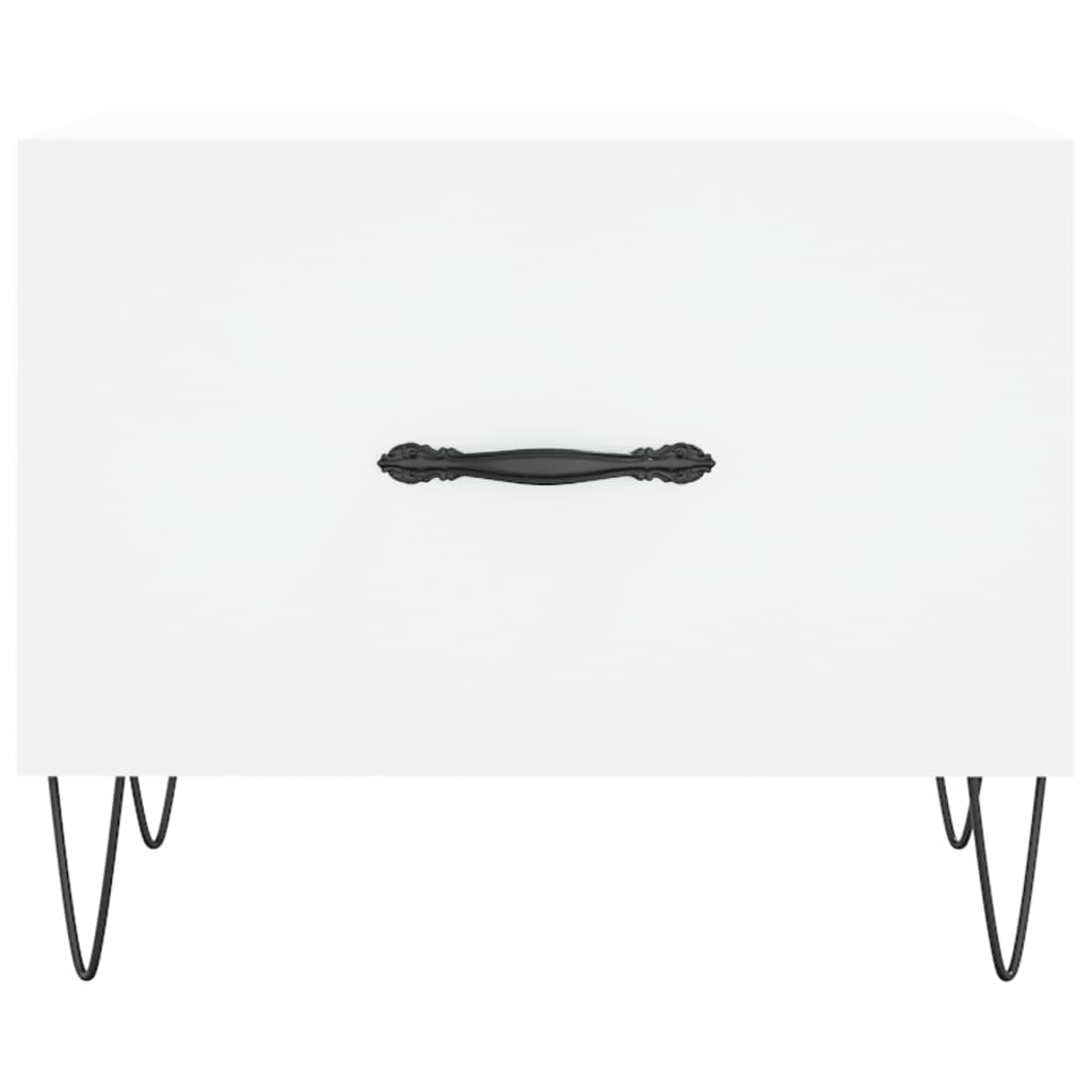 Salontafels 50X50X40 Cm Bewerkt Hout 2 Wit