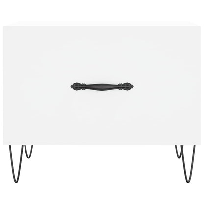 Salontafels 50X50X40 Cm Bewerkt Hout 2 Wit