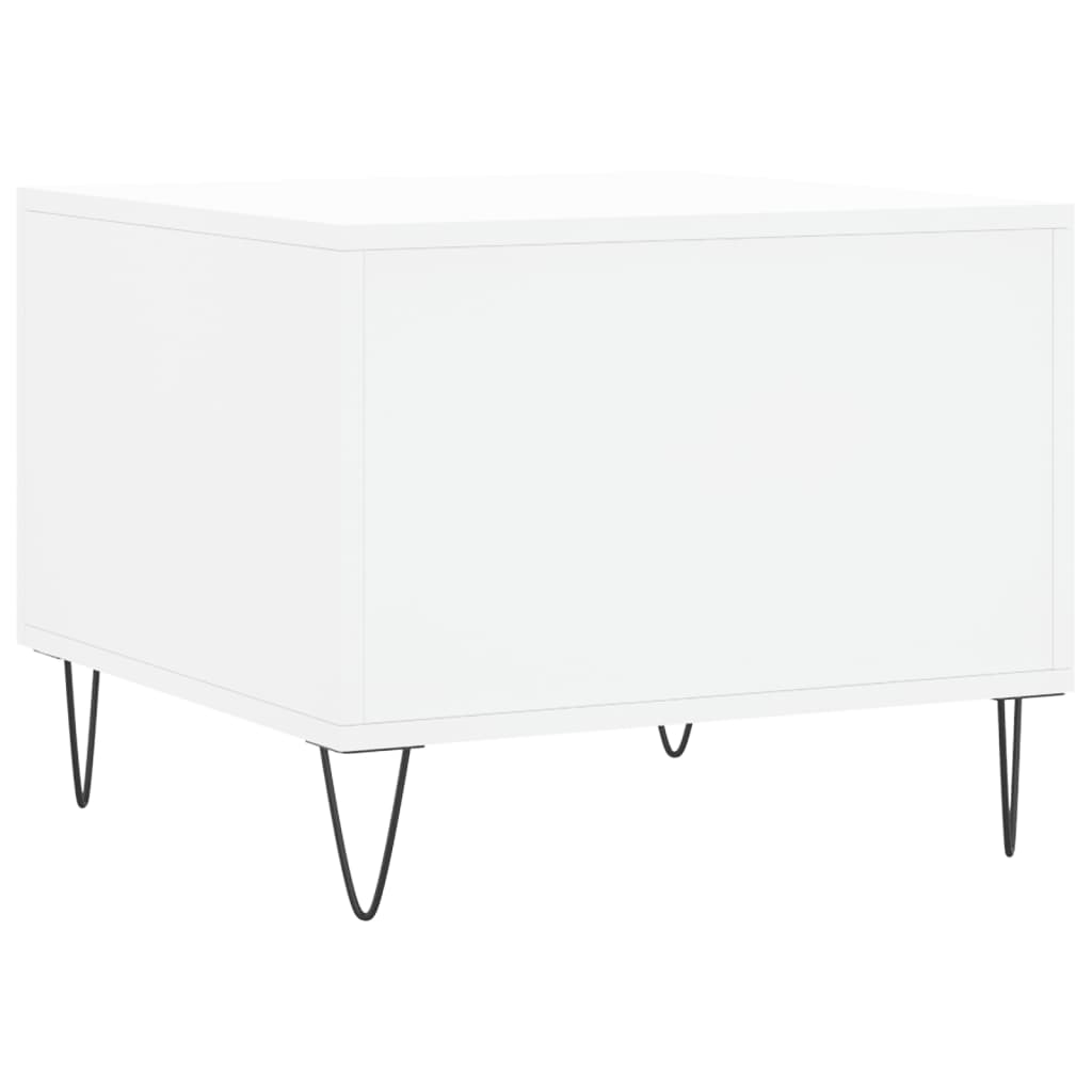 Salontafels 50X50X40 Cm Bewerkt Hout 2 Wit