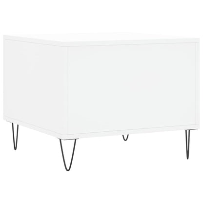 Salontafels 50X50X40 Cm Bewerkt Hout 2 Wit