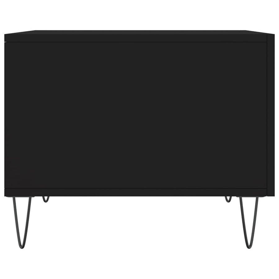 Salontafel 50X50X40 Cm Bewerkt Hout 1 Zwart