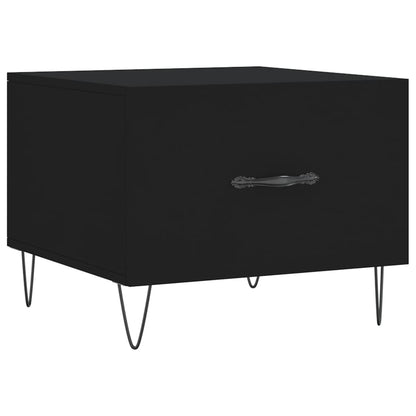 Salontafels 50X50X40 Cm Bewerkt Hout 2 Zwart