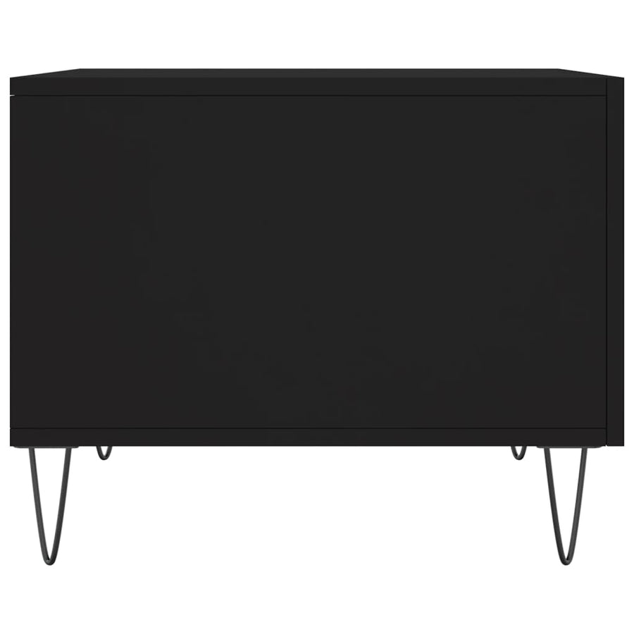 Salontafels 50X50X40 Cm Bewerkt Hout 2 Zwart