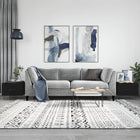 Coffee tables 2 pcs 50x50x40 cm treated wood black