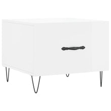 Salontafel 50X50X40 Cm Bewerkt Hout 1 Hoogglans wit