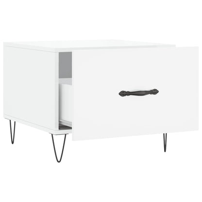 Salontafels 50X50X40 Cm Bewerkt Hout 2 Hoogglans wit