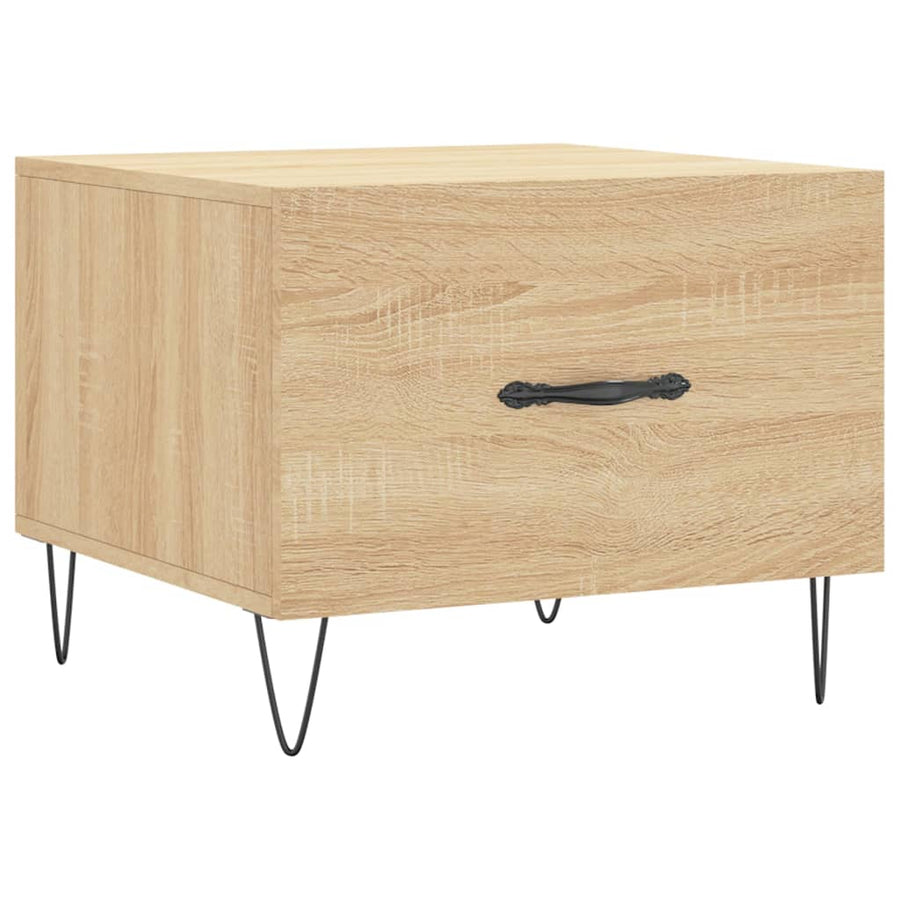 Salontafel 50X50X35 Cm Bewerkt Hout Kleurig 1 Sonoma eiken