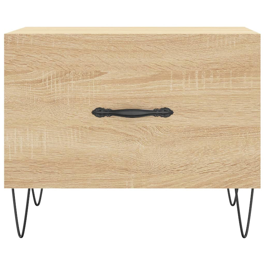 Salontafel 50X50X35 Cm Bewerkt Hout Kleurig 1 Sonoma eiken