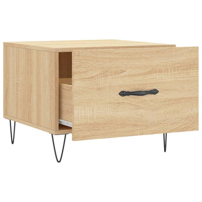 Salontafel 50X50X35 Cm Bewerkt Hout Kleurig 1 Sonoma eiken
