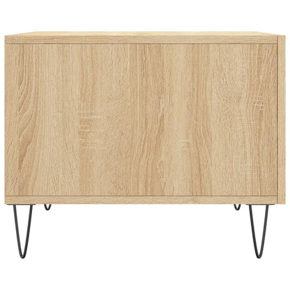 Salontafel 50X50X35 Cm Bewerkt Hout Kleurig 1 Sonoma eiken