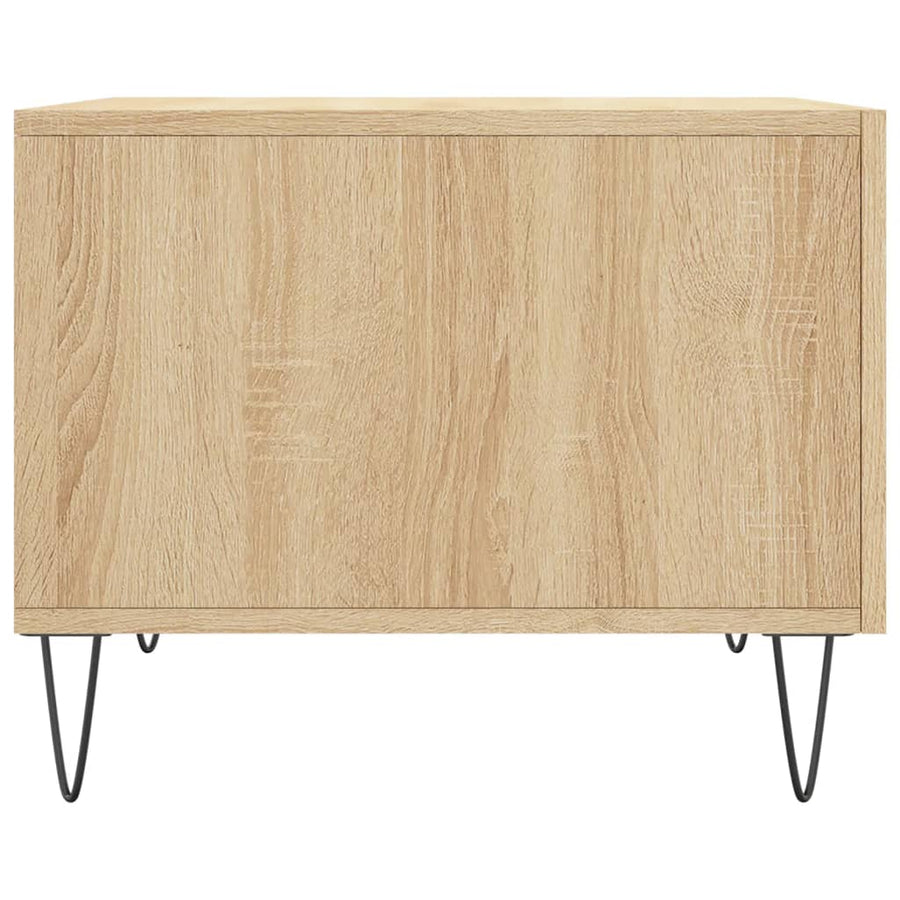 Salontafel 50X50X35 Cm Bewerkt Hout Kleurig 1 Sonoma eiken