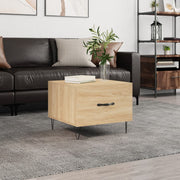 Salontafel 50x50x35 cm bewerkt hout sonoma eiken