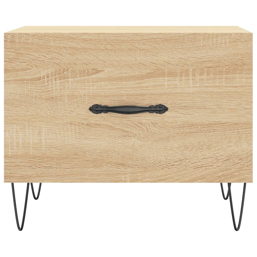Salontafels 50X50X40 Cm Bewerkt Hout Kleurig 2 Sonoma eiken