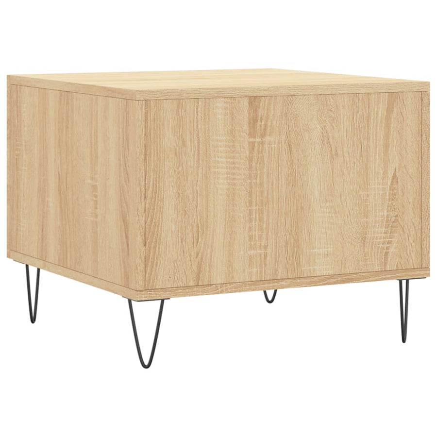 Salontafels 50X50X40 Cm Bewerkt Hout Kleurig 2 Sonoma eiken