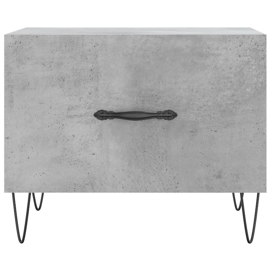 Salontafel 50X50X40 Cm Bewerkt Hout 1 Betongrijs