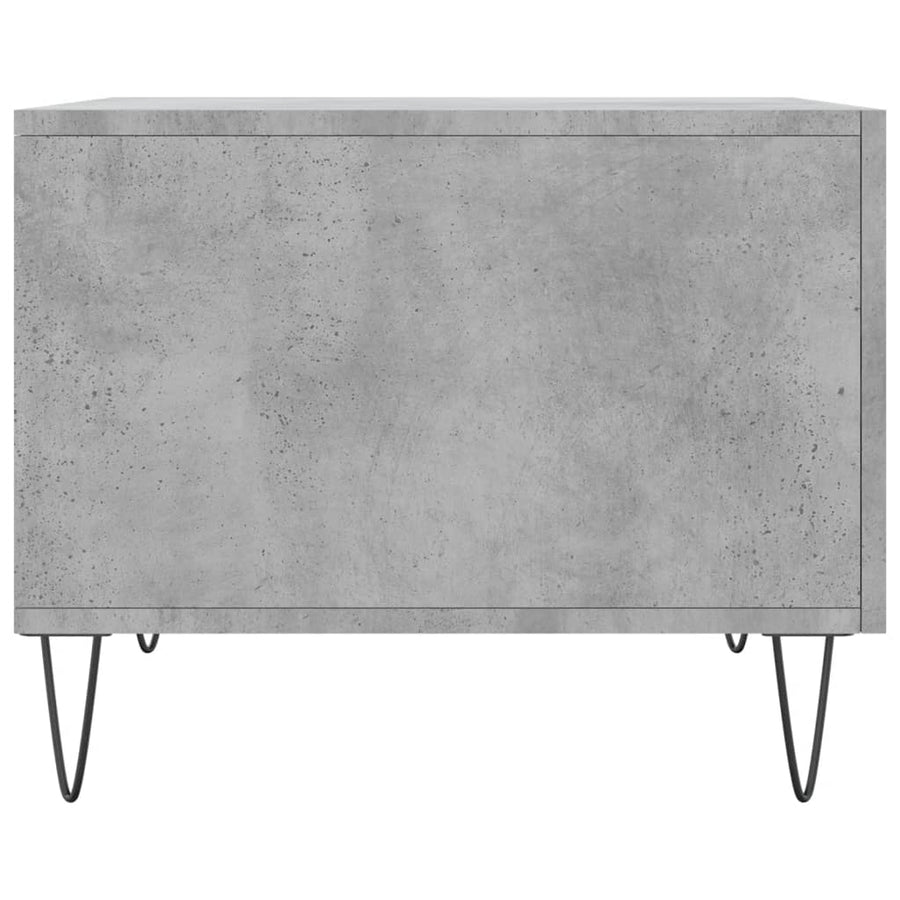 Salontafel 50X50X40 Cm Bewerkt Hout 1 Betongrijs