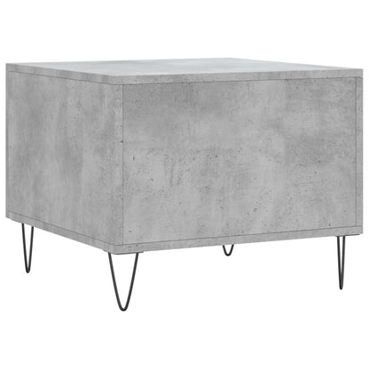 Salontafel 50X50X40 Cm Bewerkt Hout 1 Betongrijs