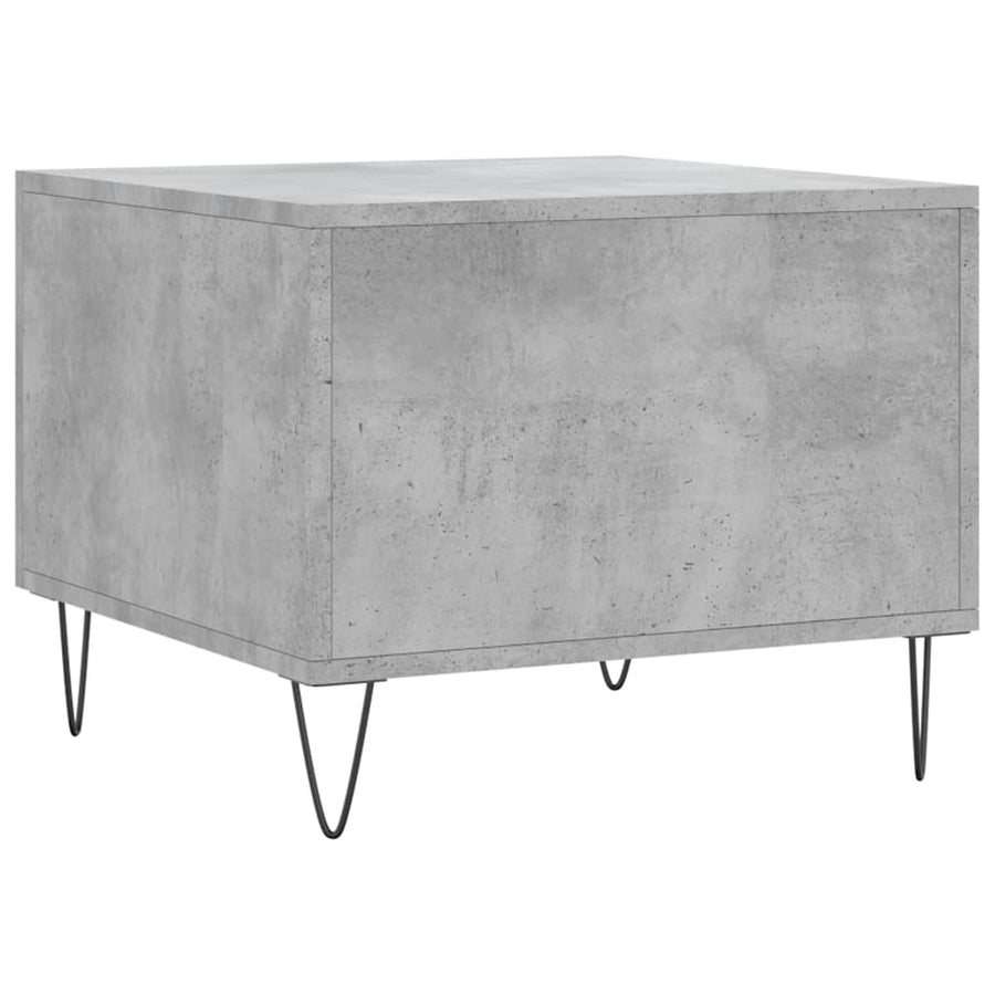 Salontafel 50X50X40 Cm Bewerkt Hout 1 Betongrijs