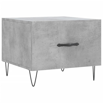 Salontafels 50X50X40 Cm Bewerkt Hout 2 Betongrijs