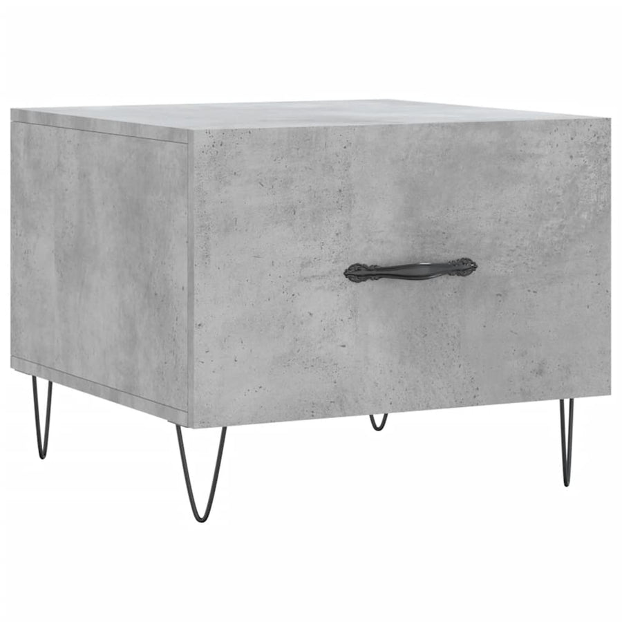 Salontafels 50X50X40 Cm Bewerkt Hout 2 Betongrijs