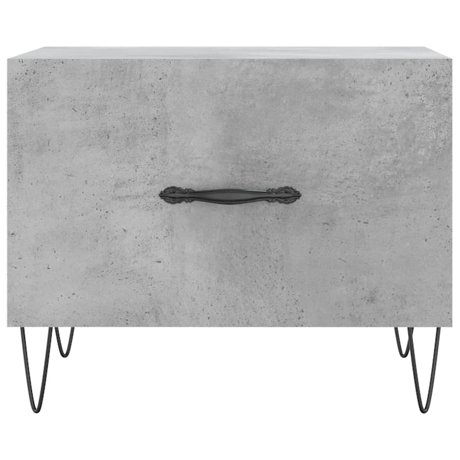 Salontafels 50X50X40 Cm Bewerkt Hout 2 Betongrijs