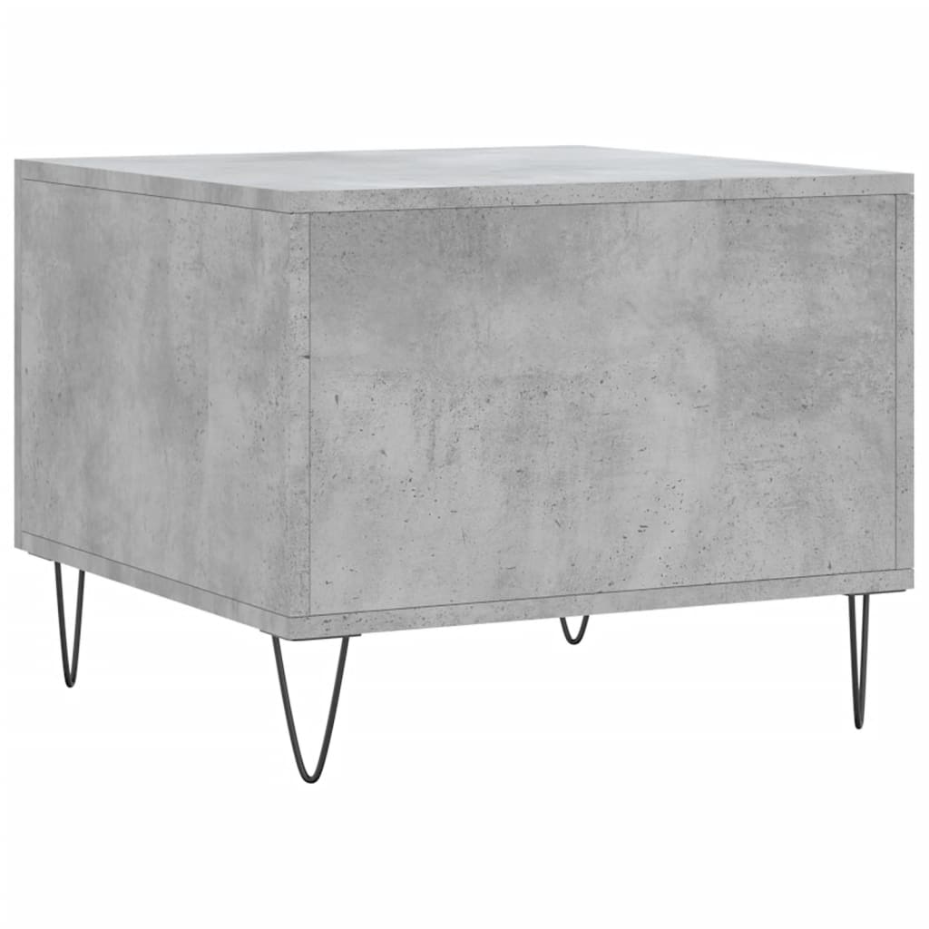 Salontafels 50X50X40 Cm Bewerkt Hout 2 Betongrijs