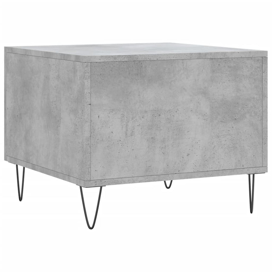 Salontafels 50X50X40 Cm Bewerkt Hout 2 Betongrijs