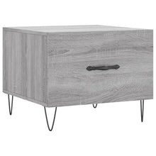 Salontafel 50X50X40 Cm Bewerkt Hout Eiken 1 Grijs sonoma