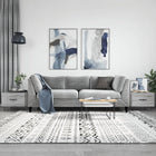 Coffee tables 2 pcs 50x50x40 cm engineered wood grey Sonoma oak