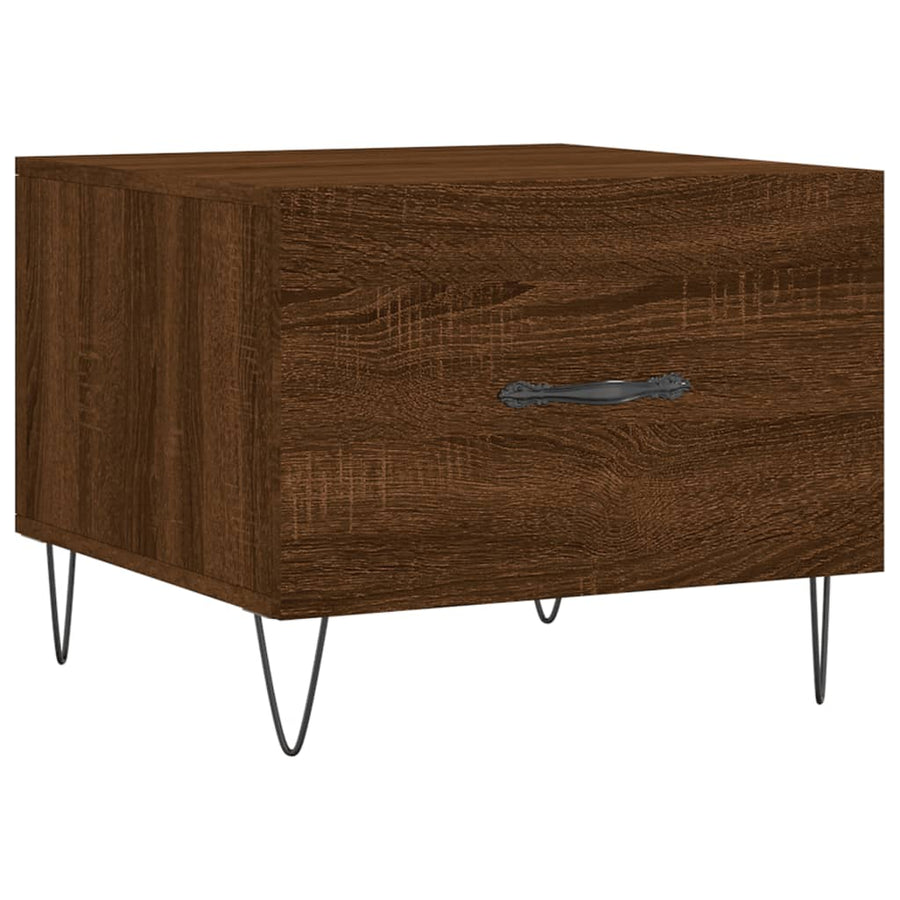 Salontafel 50X50X40 Cm Bewerkt Hout Bruin Eikenkleur 1 Bruineiken