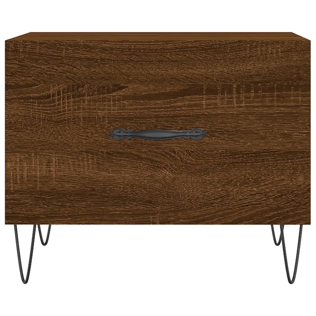 Salontafel 50X50X40 Cm Bewerkt Hout Bruin Eikenkleur 1 Bruineiken