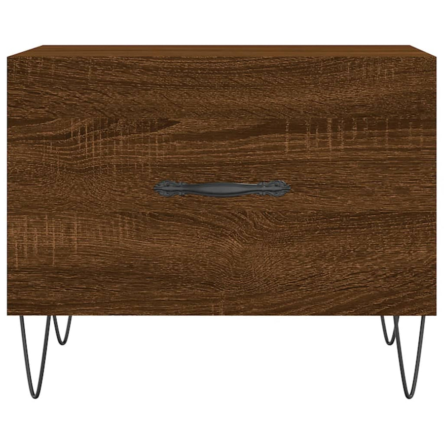 Salontafel 50X50X40 Cm Bewerkt Hout Bruin Eikenkleur 1 Bruineiken