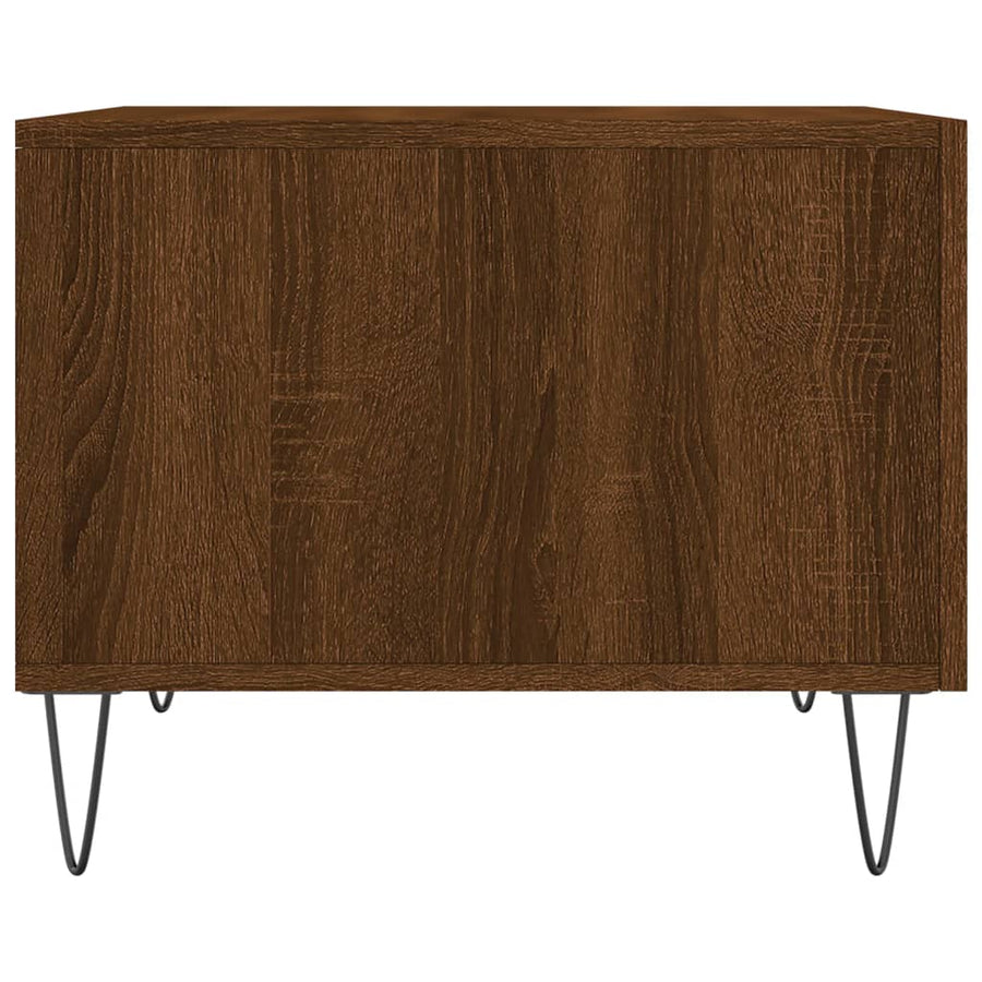 Salontafel 50X50X40 Cm Bewerkt Hout Bruin Eikenkleur 1 Bruineiken