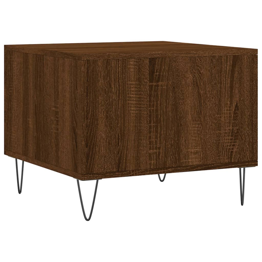 Salontafel 50X50X40 Cm Bewerkt Hout Bruin Eikenkleur 1 Bruineiken