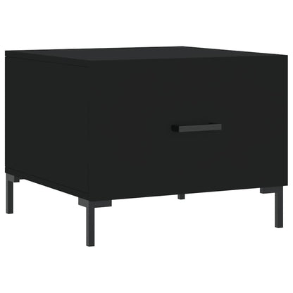 Salontafel 50X50X40 Cm Bewerkt Hout 1 Zwart