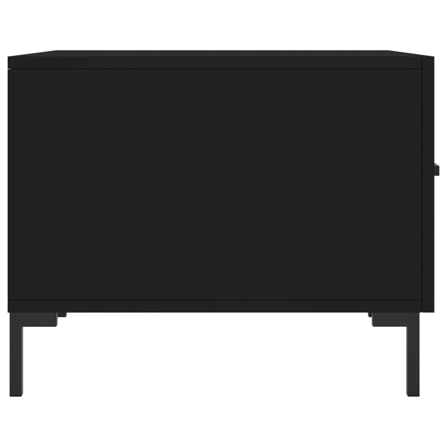 Salontafel 50X50X40 Cm Bewerkt Hout 1 Zwart
