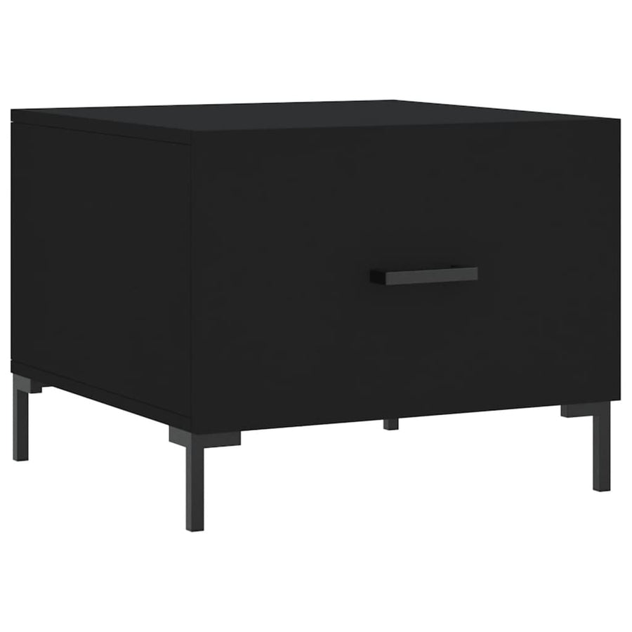 Salontafels 50X50X40 Cm Bewerkt Hout 2 Zwart