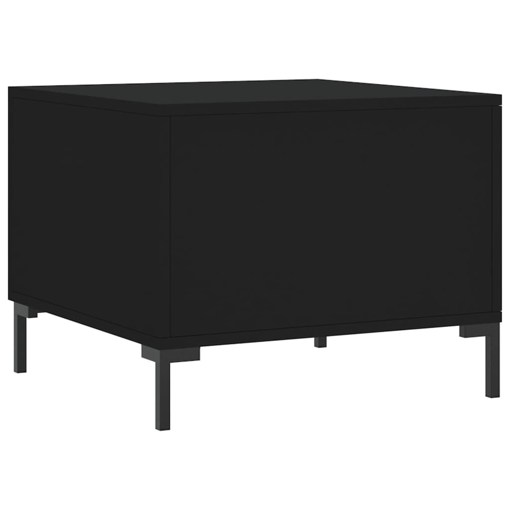 Salontafels 50X50X40 Cm Bewerkt Hout 2 Zwart