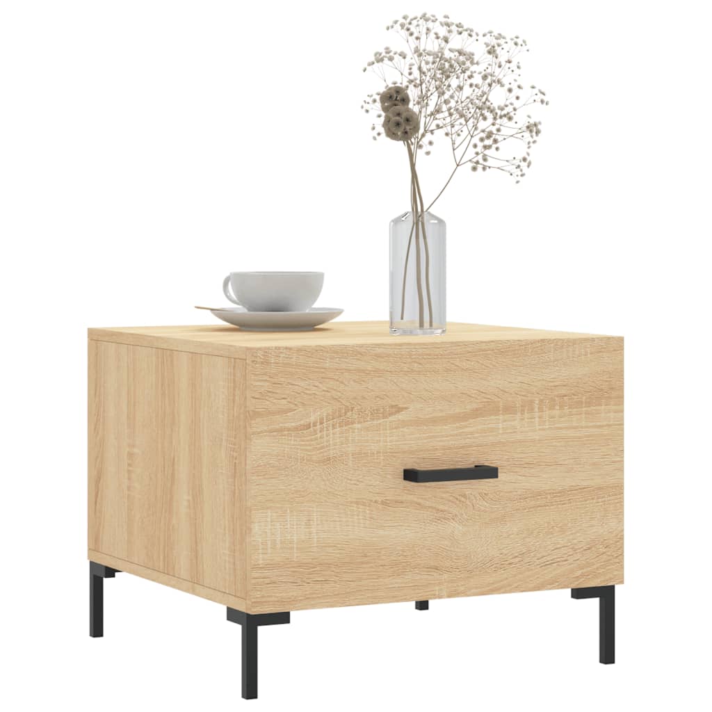 Salontafels 50X50X40 Cm Bewerkt Hout Kleurig 2 Sonoma eiken
