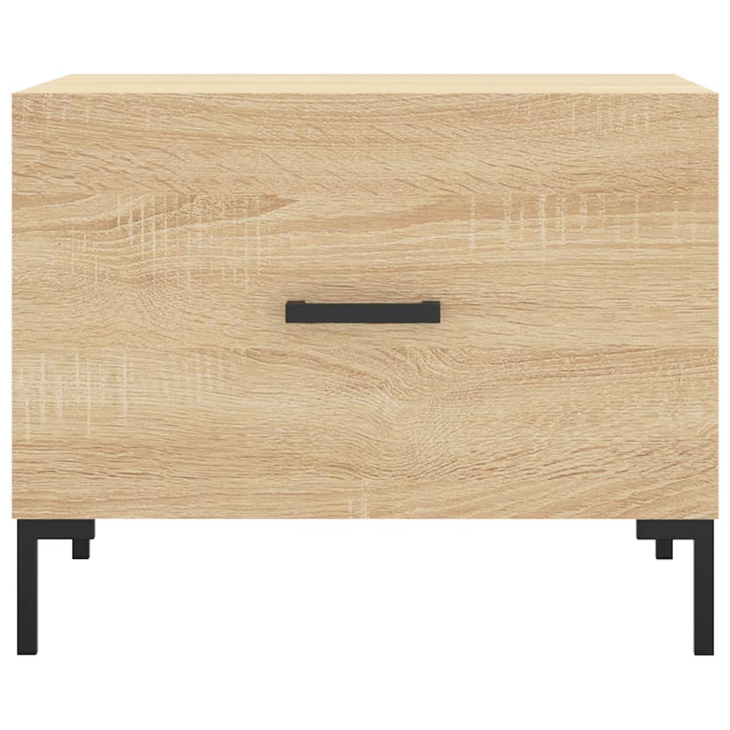 Salontafels 50X50X40 Cm Bewerkt Hout Kleurig 2 Sonoma eiken